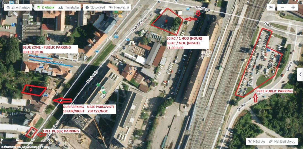 Apartment With Parking In The Center - 500M From Hlavni Nadrazi Brno Exterior photo